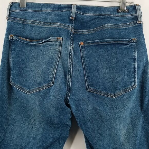 & Denim Jeans Women's Size 32 Shaping Skinny Ankle Regular Waist Mid Rise Denim - Picture 6 of 13